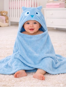 Kids Animal Themed Super Soft Hoodie Towel